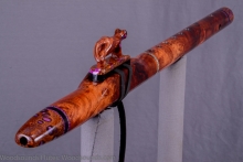 Honduran Rosewood Burl Native American Flute, Minor, Mid A-4, #K16E (0)